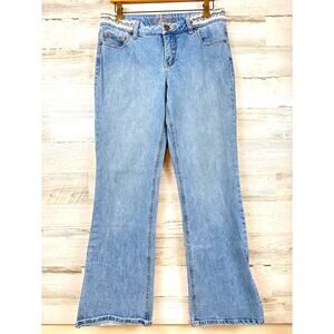 Bob Timberlake Vintage Womens 8 Embroidered Fringe Jeans 90s Retro Boho